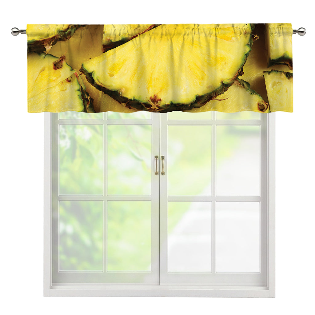 Pineapple Slices Print Window Valance