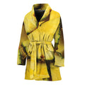 Pineapple Slices Print Women's Bathrobe