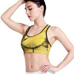 Pineapple Slices Print Women's Sports Bra