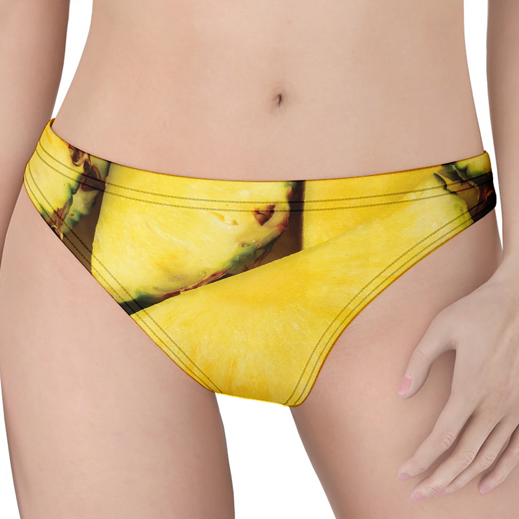 Pineapple Slices Print Women's Thong