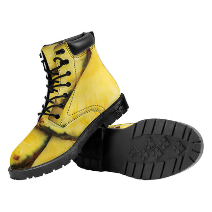 Pineapple Slices Print Work Boots