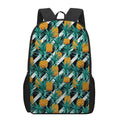 Pineapple Striped Pattern Print 17 Inch Backpack