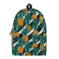 Pineapple Striped Pattern Print School Backpack