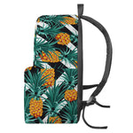 Pineapple Striped Pattern Print Backpack