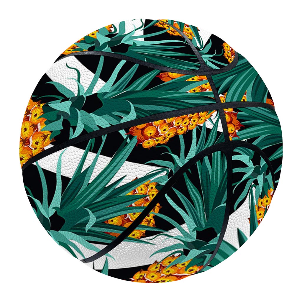 Pineapple Striped Pattern Print Basketball