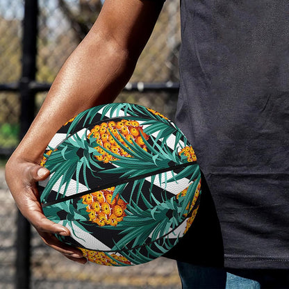 Pineapple Striped Pattern Print Basketball
