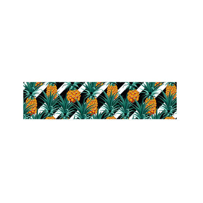 Pineapple Striped Pattern Print Bed Runner