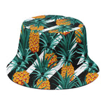 Pineapple Striped Pattern Print Bucket Hat