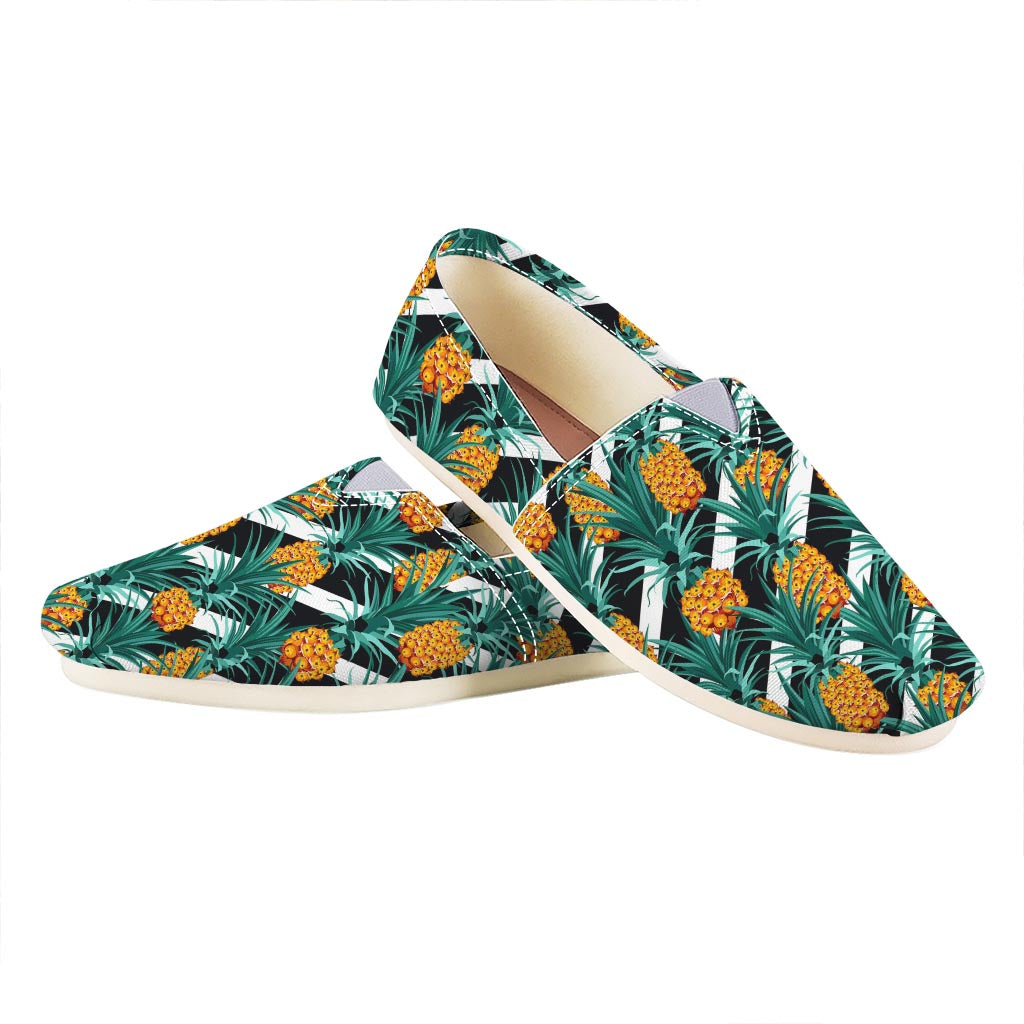Pineapple Striped Pattern Print Casual Shoes