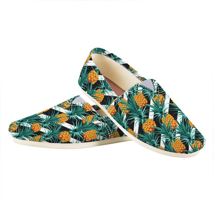 Pineapple Striped Pattern Print Casual Shoes