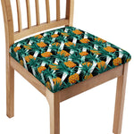 Pineapple Striped Pattern Print Chair Cushion Cover