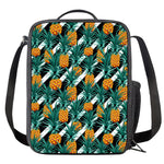 Pineapple Striped Pattern Print Crossbody Lunch Bag