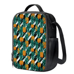 Pineapple Striped Pattern Print Crossbody Lunch Bag