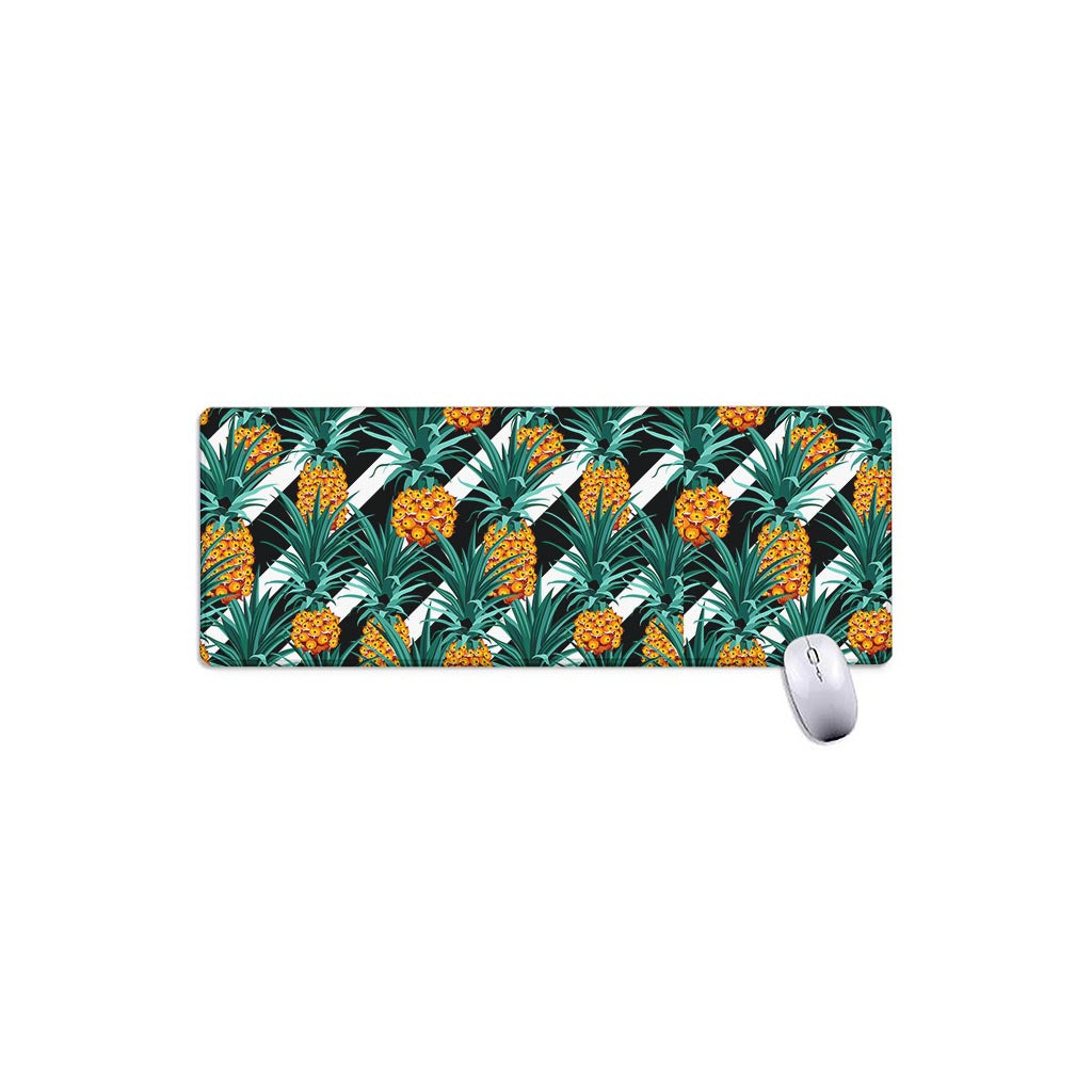 Pineapple Striped Pattern Print Extended Mouse Pad