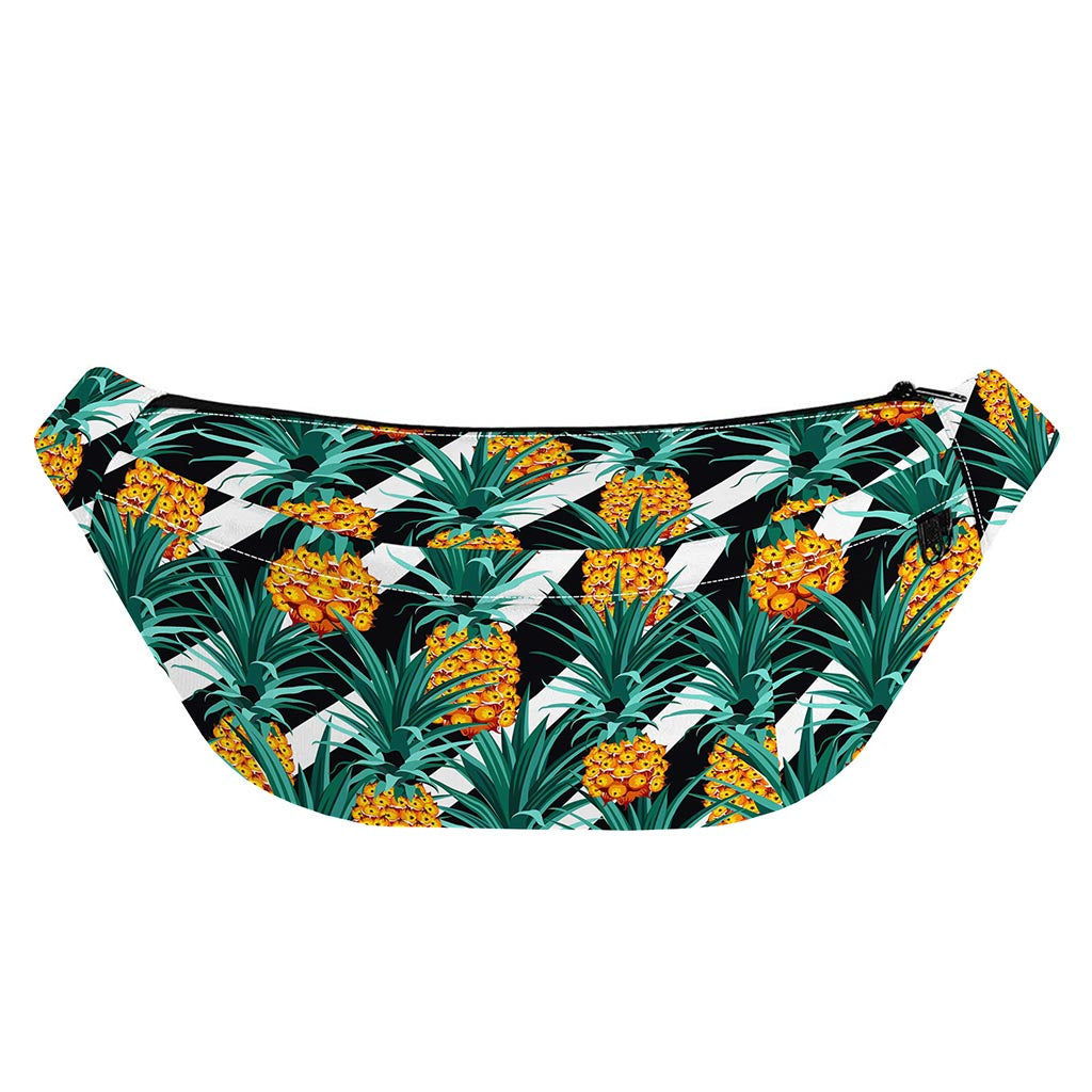 Pineapple Striped Pattern Print Fanny Pack