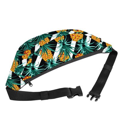 Pineapple Striped Pattern Print Fanny Pack