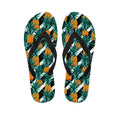 Pineapple Striped Pattern Print Flip Flops