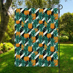 Pineapple Striped Pattern Print Garden Flag
