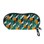 Pineapple Striped Pattern Print Glasses Case
