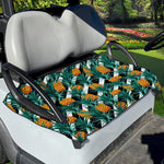 Pineapple Striped Pattern Print Golf Cart Seat Cover