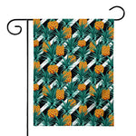 Pineapple Striped Pattern Print House Flag