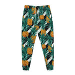 Pineapple Striped Pattern Print Jogger Pants