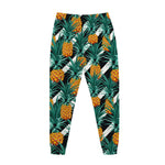 Pineapple Striped Pattern Print Jogger Pants