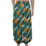 Pineapple Striped Pattern Print Lantern Pants