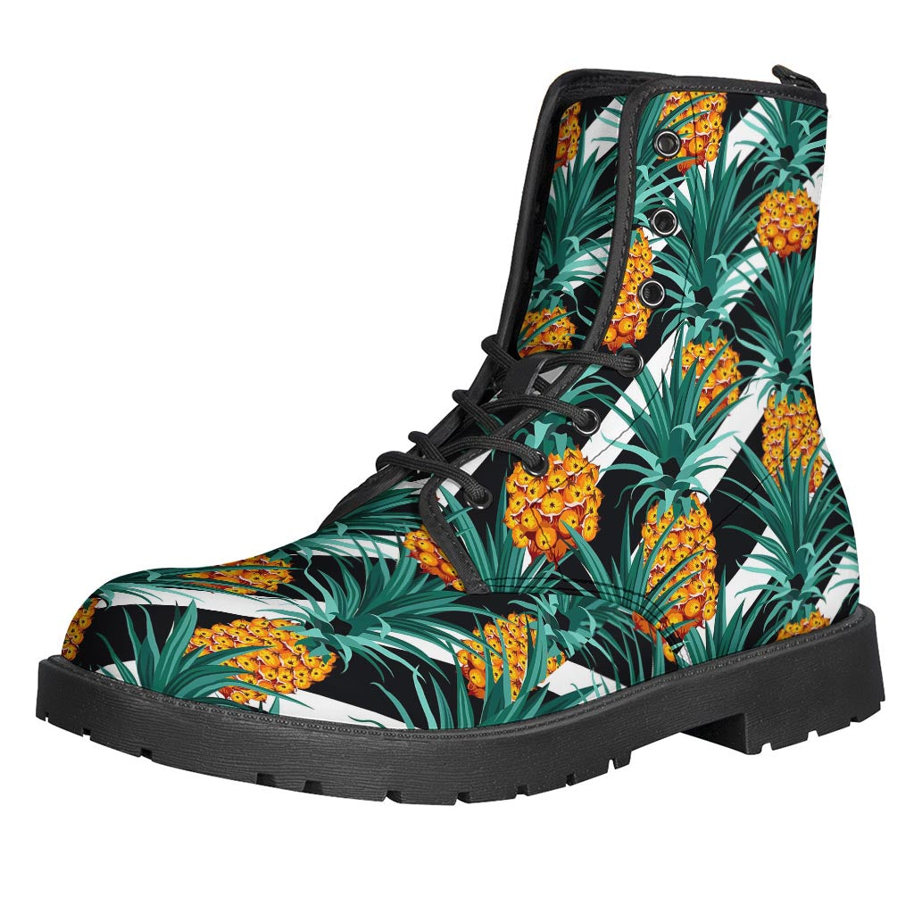Pineapple Striped Pattern Print Backpack