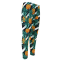 Pineapple Striped Pattern Print Men's Compression Pants