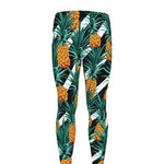 Pineapple Striped Pattern Print Men's leggings