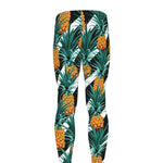 Pineapple Striped Pattern Print Men's leggings