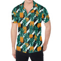 Pineapple Striped Pattern Print Men's Shirt