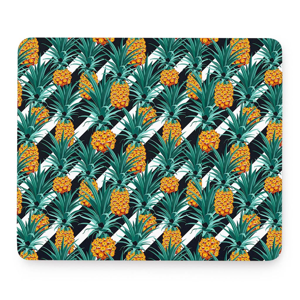 Pineapple Striped Pattern Print Mouse Pad