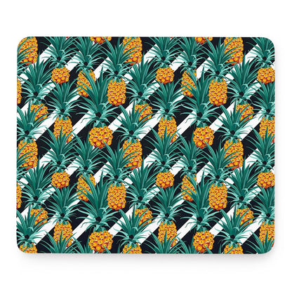 Pineapple Striped Pattern Print Mouse Pad