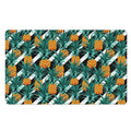 Pineapple Striped Pattern Print Polyester Doormat