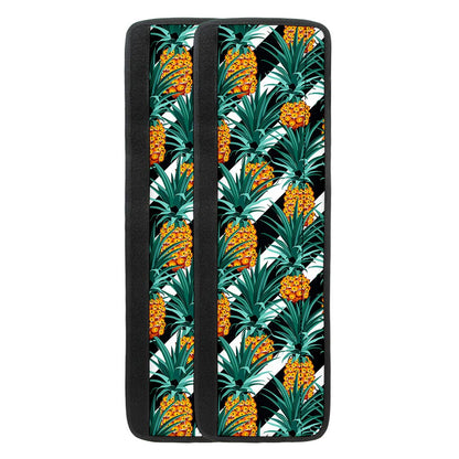 Pineapple Striped Pattern Print Refrigerator Handle Covers