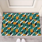 Pineapple Striped Pattern Print Rubber Doormat