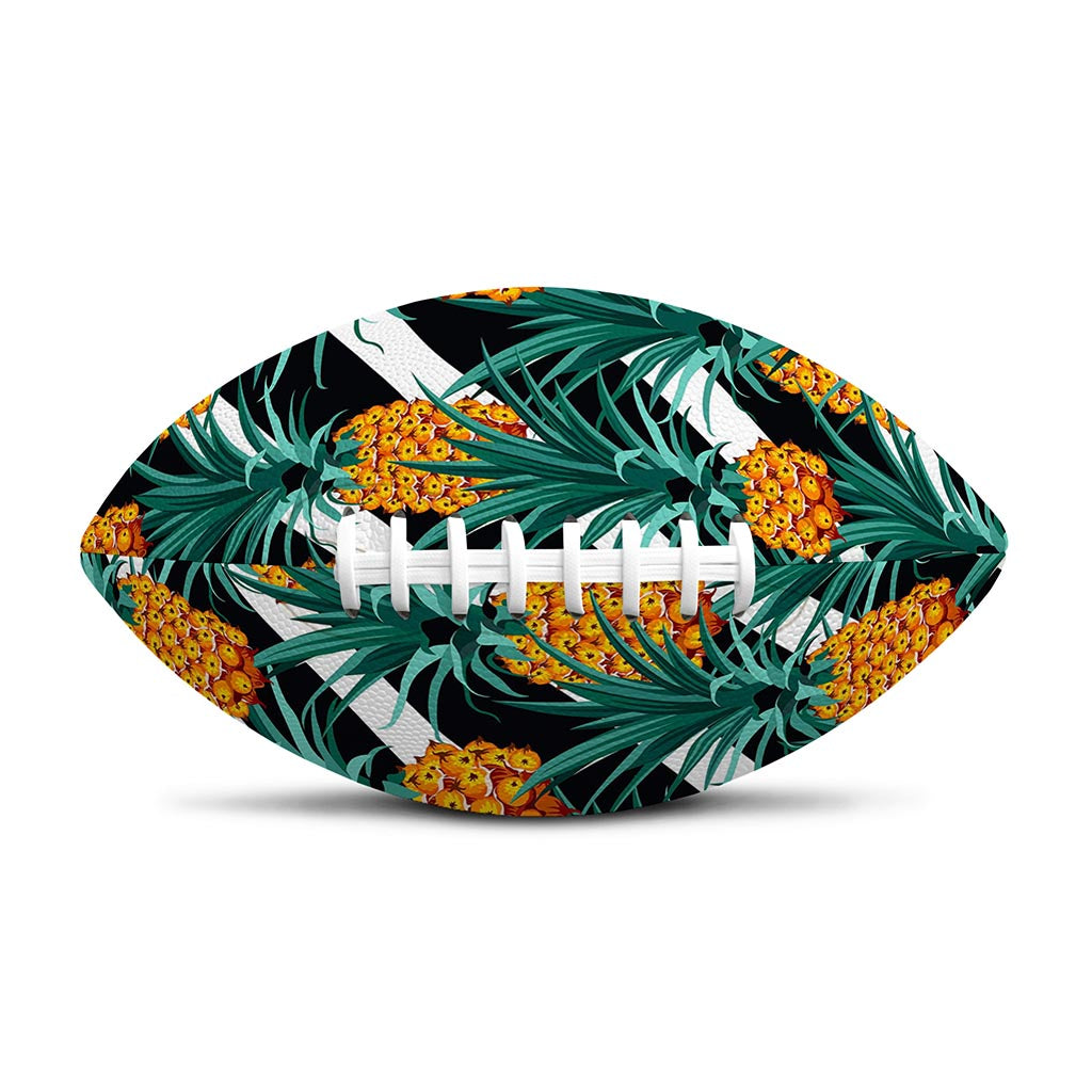 Pineapple Striped Pattern Print Rugby Ball