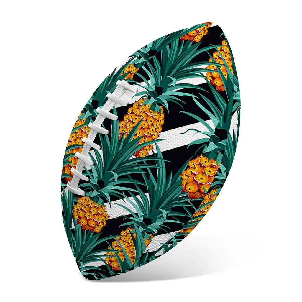 Pineapple Striped Pattern Print Rugby Ball