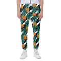 Pineapple Striped Pattern Print Joggers