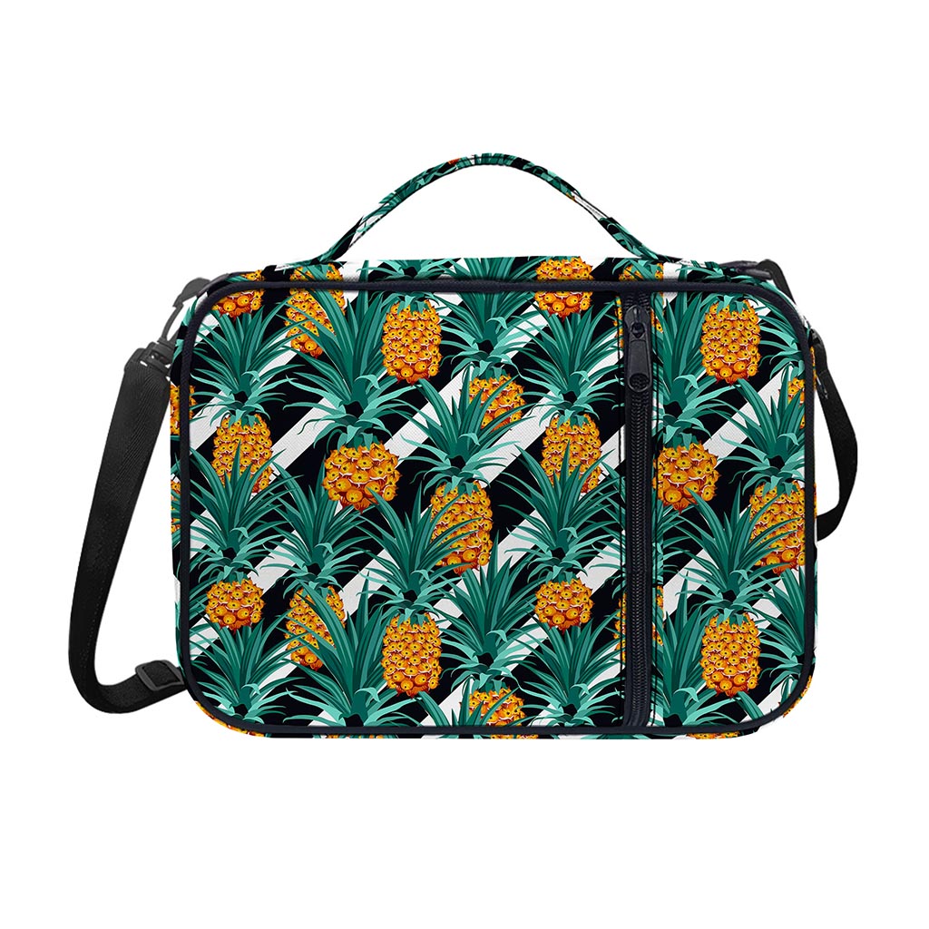 Pineapple Striped Pattern Print Shoulder Strap Bible Bag