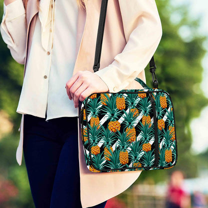 Pineapple Striped Pattern Print Shoulder Strap Bible Bag