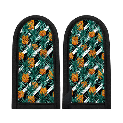 Pineapple Striped Pattern Print Skillet Handle Cover