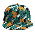 Pineapple Striped Pattern Print Snapback Cap
