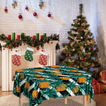 Pineapple Striped Pattern Print Tablecloth