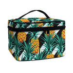 Pineapple Striped Pattern Print Travel Makeup Bag