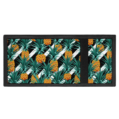 Pineapple Striped Pattern Print Trifold Wallet