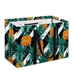 Pineapple Striped Pattern Print Utility Tote Bag