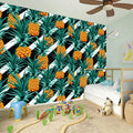 Pineapple Striped Pattern Print Wall Sticker
